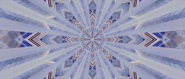 تونل نئون آبی Kaleidoscope Screensaver 21:9 Ultrawide 60fps VJ Loop