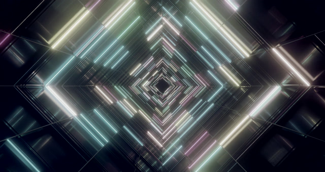 4K UHD 60fps Neon Tunneli Näytönsäästäjä Windows 10 PC Kannettava - VJLoops Visuaalinen Tausta