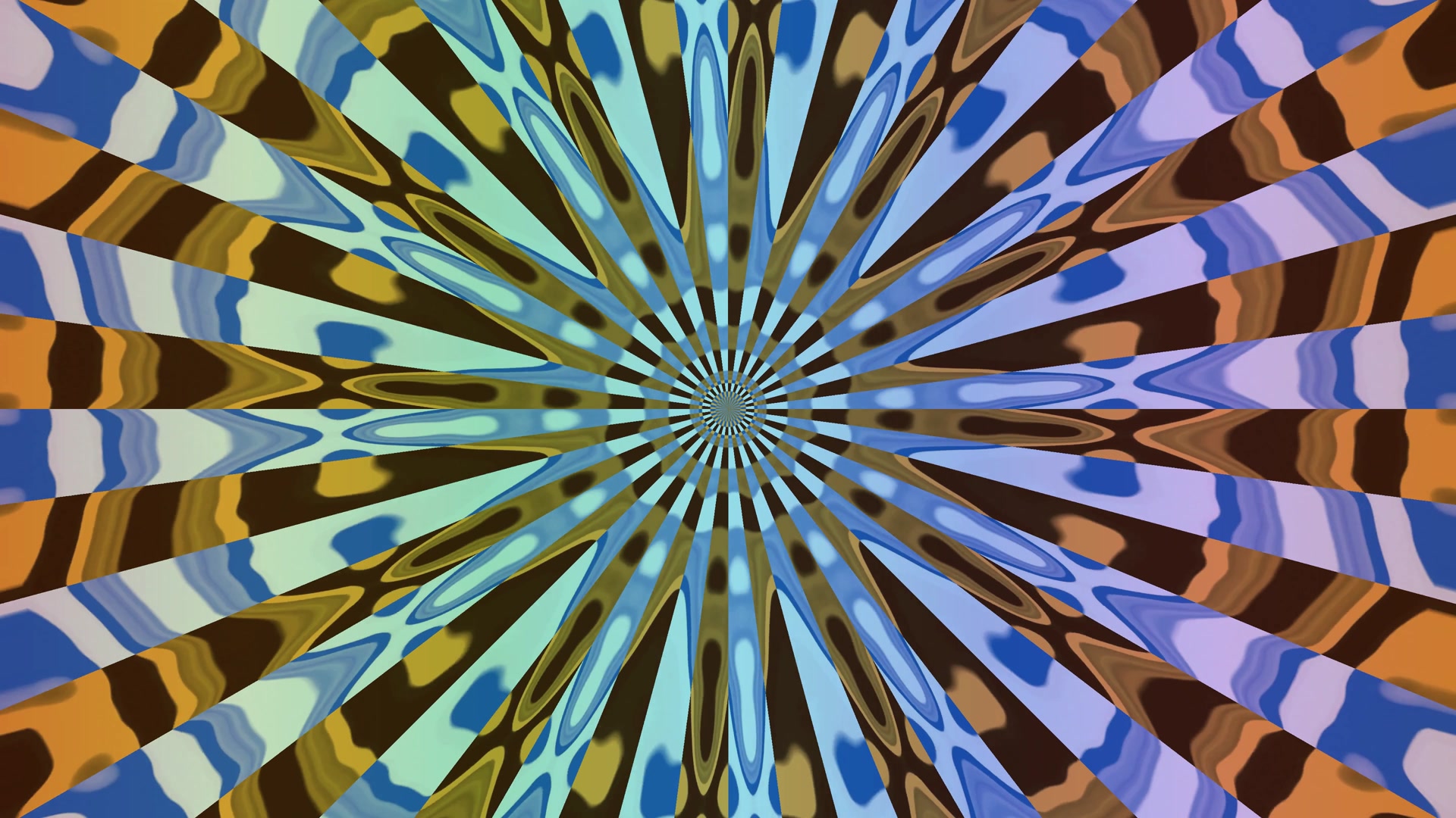 Swirling Blue Orange Neon Tunnel 4K UHD 60fps Screensaver Live Wallpaper