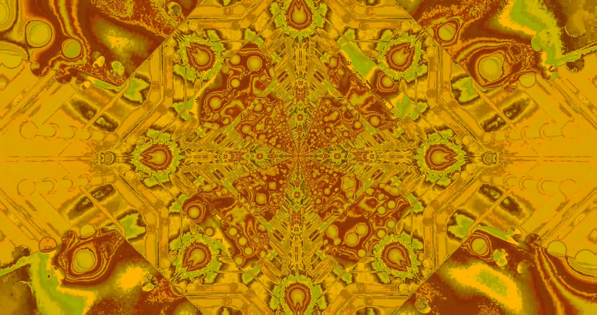 Kulta Neon Tunneli Kaleidoskooppi Näytönsäästäjä 4K UHD 60fps VJLoops