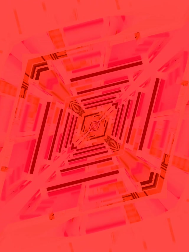 Neon Tunnel Red Spiral Grid VJ Loop 60fps Screensaver 3:4 iPad Portrait