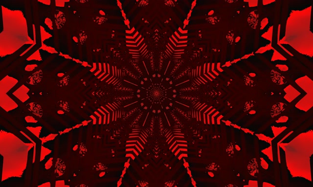 Punainen Tähti Neon Tunneli VJ Loop 60fps 5:3 Wide Näytönsäästäjä