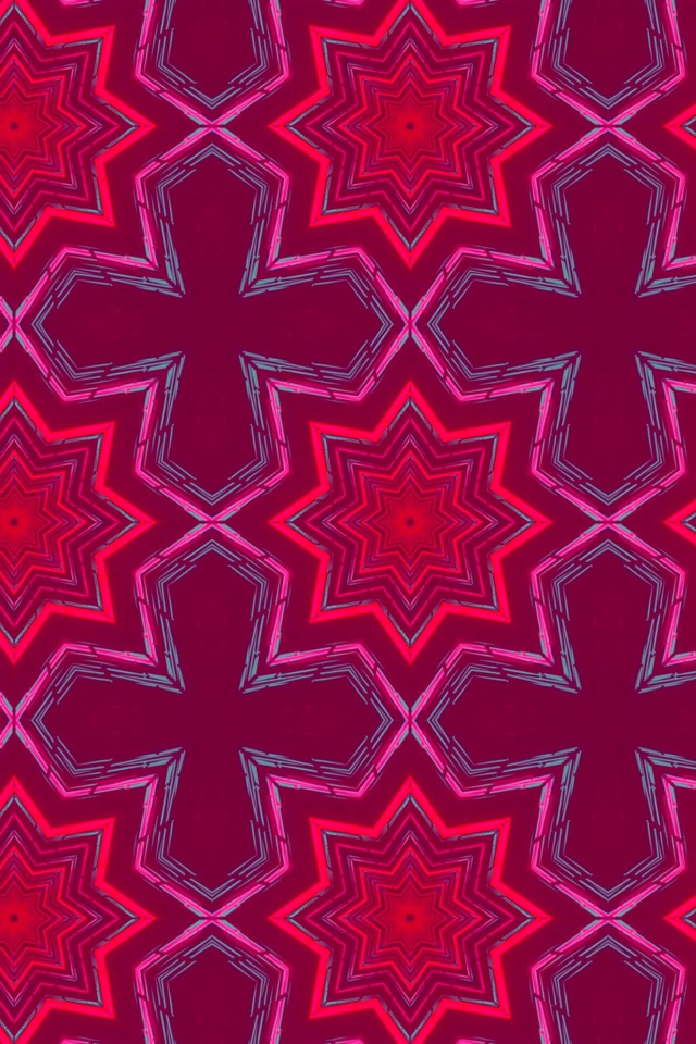 Neon Tunnel Star Kaleidoscope 2:3 Photo Portrait 60fps Screensaver Vj Loop