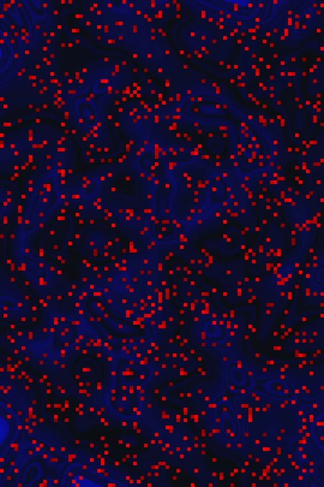 Neon Tunnel Blue Red Pixel Swirl VJ Loop 2:3 Photo Portrait 60fps Screensaver