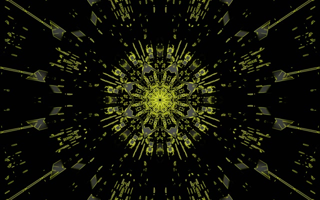 Neon Tunneli Sininen Kaleidoskooppi VJ Loop 60fps 16:10 Macbook Näytönsäästäjä