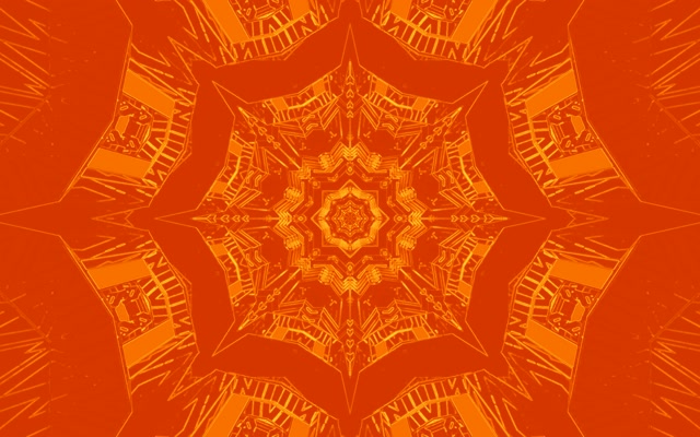 Oranssi Fraktaali Mandala Neon Tunneli Vj Loop 16:10 Macbook 60fps Näytönsäästäjä