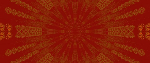 Neon Tunnel Orange Green Kaleidoscope VJ Loop 2.39:1 Cinemascope 60fps Näytönsäästäjä