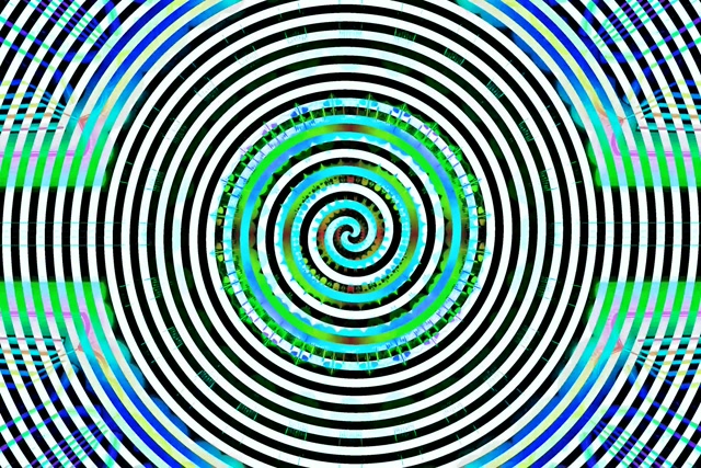 Neon-tunneli Hypnoottinen Spiraali Pyörre VJ Loop 3:2 Surface 60fps Näytönsäästäjä