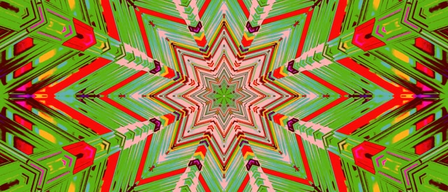 Neon Tunnel Kaleidoscope Star Burst 21:9 Ultrawide 60fps Screensaver Vj Loop