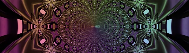 Neon Tunnel Fractal Kaleidoscope 32:9 Ultrawide 60fps Screensaver Vj Loop