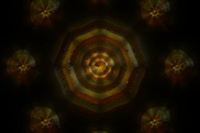 Golden Hexagon Neon Tunnel VJ Loop 3:2 Surface 60fps Screensaver