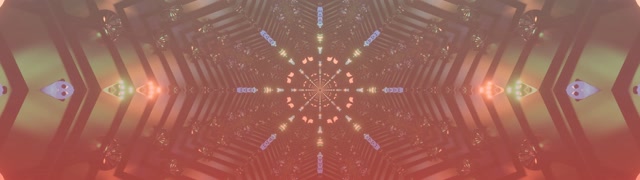 Neon Tunneli Vaaleanpunainen Kaleidoskooppi VJ Loop 32:9 Super Ultrawide 60fps Näytönsäästäjä