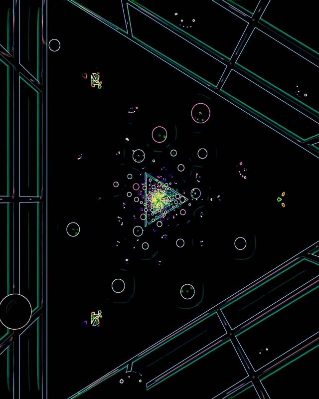 Neon Tunneli Vihreä Ympyrät 60fps Näytönsäästäjä PC 4:5 Instagram Vj Loop