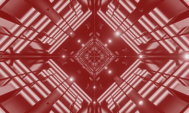 Punainen Neontunneli Timantti Vortex 5:3 Wide 60fps Näytönsäästäjä VJLoops