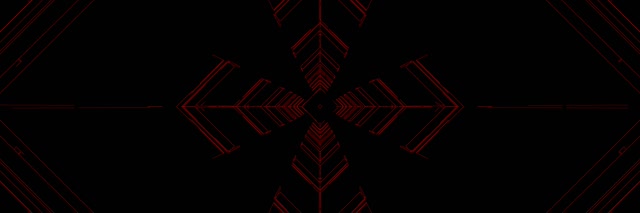 Red Neon Tunnel Arrow Vortex VJ Loop 3:1 Kolminkertainen leveä 60fps Näytönsäästäjä