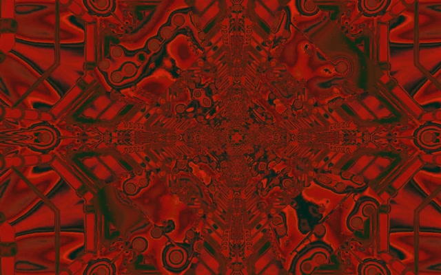 Punainen Fraktaali Kaleidoskooppi Neon Tunneli VJ Loop 16:10 Macbook 60fps Näytönsäästäjä