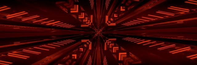 Punainen Neon Tunneli Kulmikas Verkko Vj Loop 3:1 Kolmoisleveä 60fps Näytönsäästäjä