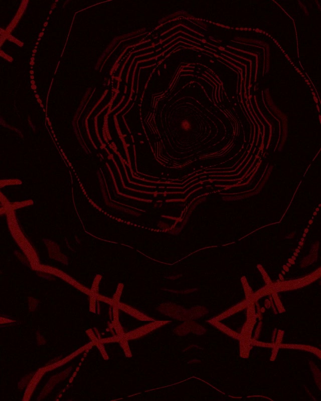 Punainen Neon Tunneli VJ Loop Peilattu Piiriverkko 60fps Näytönsäästäjä 4:5 Instagram