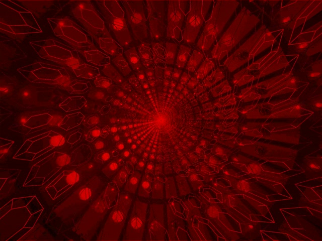 Punainen Kristalli Neon Tunneli VJ Loop 4:3 Klassinen 60fps Näytönsäästäjä