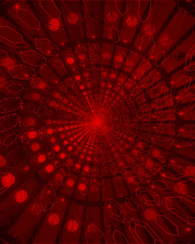 Punainen Kristalli Pyörre Neon Tunneli VJ Loop 4:5 Instagram 60fps Näytönsäästäjä