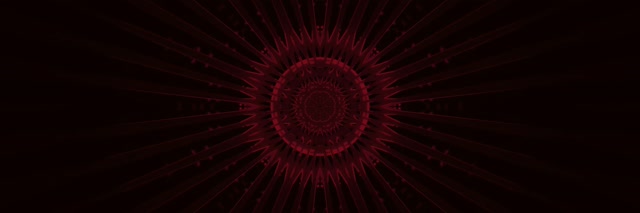 Punainen Fraktaali Kaleidoskooppi Neon Tunneli VJ Loop 3:1 Triple Wide 60fps Näytönsäästäjä