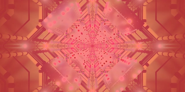 Neon Tunneli Kaleidoskooppi Vaaleanpunainen Ristikko VJ Loop 2:1 Univisium 60fps Näytönsäästäjä