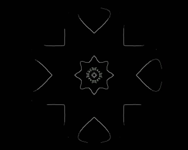 Neon Tunneli Lumihiutale Mandala VJLoops 5:4 Teollinen 60fps Näytönsäästäjä