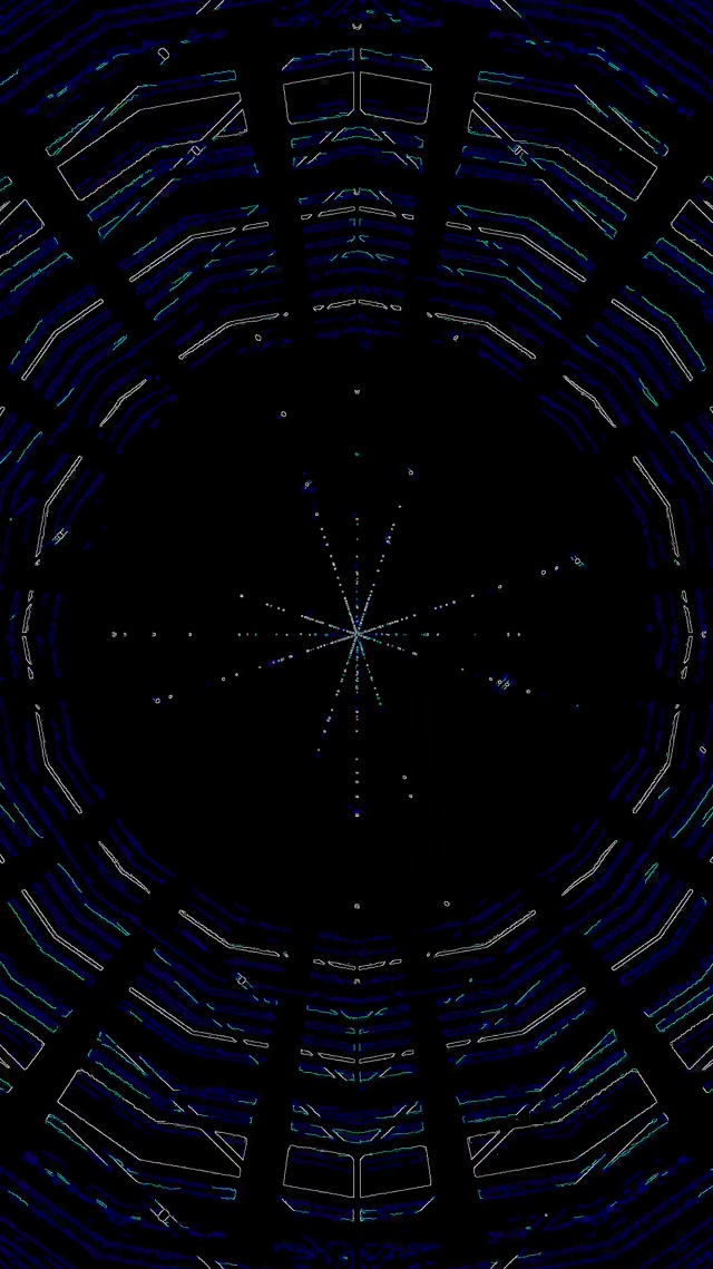 Neon-tunneli Timantti Pyörre VJ Loop 9:16 Reels 60fps Näytönsäästäjä