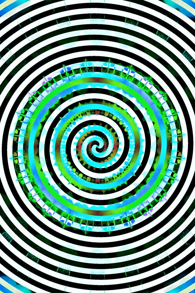 Neon Tunneli Hypnoottinen Spiraali Pyörre 2:3 Valokuva Pysty 60fps Näytönsäästäjä VJLoops