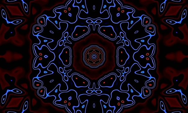 Neon Tunnel Kaleidoscope VJ Loop 5:3 Wide 60fps Näytönsäästäjä