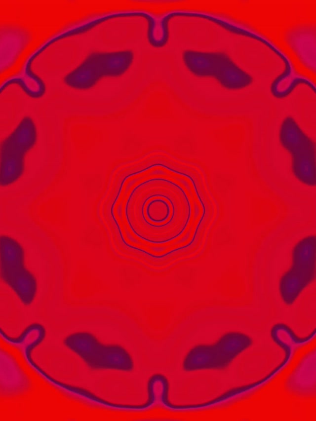 Punainen Neon Tunneli Mandala Pyörre VJ Loop 3:4 iPad Pysty 60fps Näytönsäästäjä