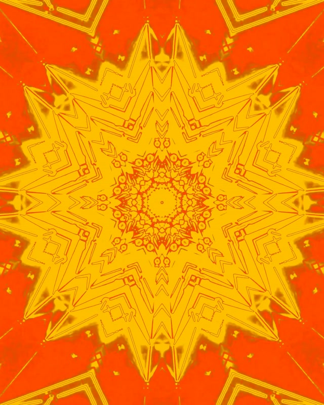 Neon Tunneli Kaleidoskooppi Tähti Räjähdys 4:5 Instagram 60fps Näytönsäästäjä VJ Loop