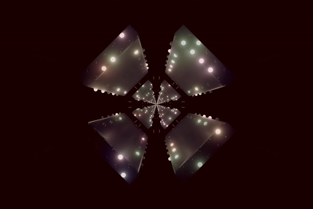 Neon Tunneli Kaleidoskooppi Terälehti Leijahdus VJ Loop 3:2 Surface 60fps Näytönpäällystäjä