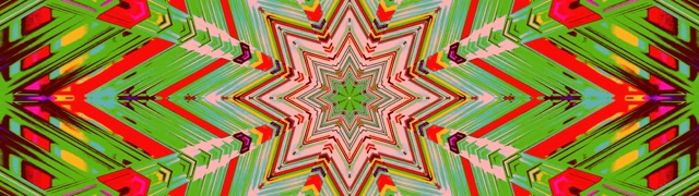 Neon Tunneli Kaleidoskooppi Tähti Leijahdus 32:9 Super Ultrawide 60fps Näytönpäällystäjä VJ Loop