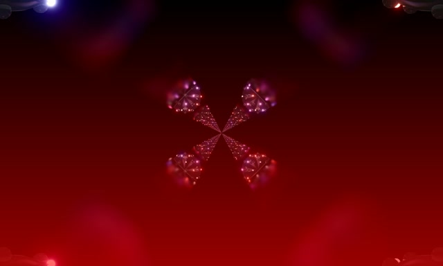 Neon Tunneli Fraktaali Kaleidoskooppi Leijahdus 5:3 Wide 60fps Näytönpäällystäjä VJ Loop