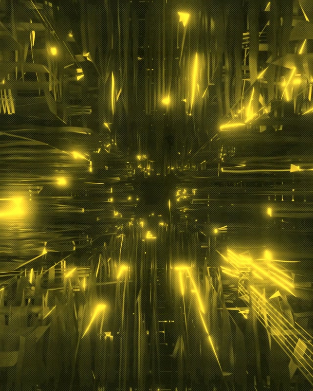 Keltainen Neontunneli Glitch Räjähdys VJ Loop 60fps 4:5 Instagram Näytönsäästäjä