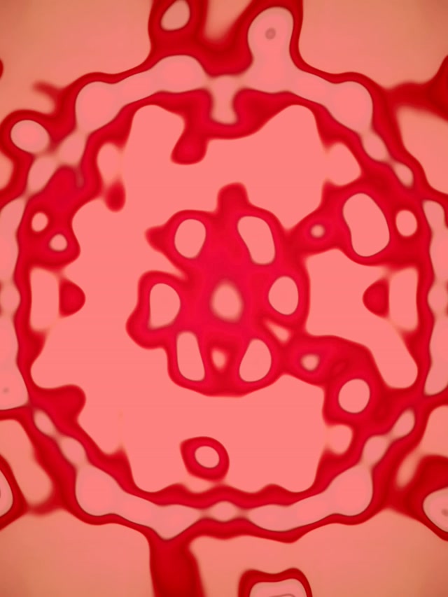 Neontunneli Pinkki Orgaaninen Solu VJ Loop 3:4 iPad Portrait 60fps Näytönsäästäjä