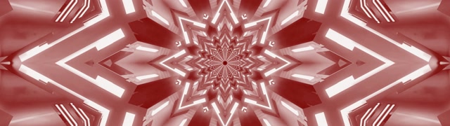 Punainen Kaleidoskooppi Tähti Neontunneli Vj Loop 32:9 Super Ultrawide 60fps Näytönsäästäjä