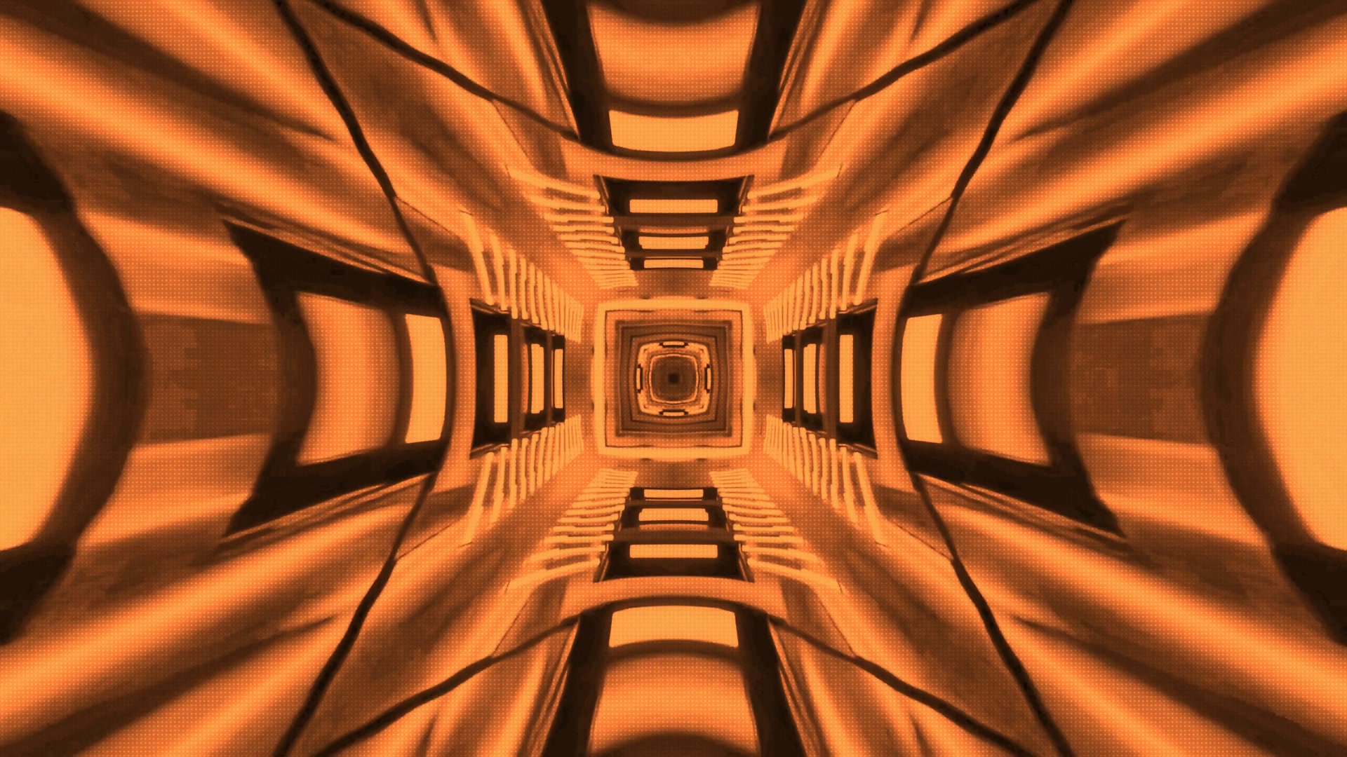 Tunnel Doré Économiseur d'écran PC 4K UHD 60fps Vidéo bouclée