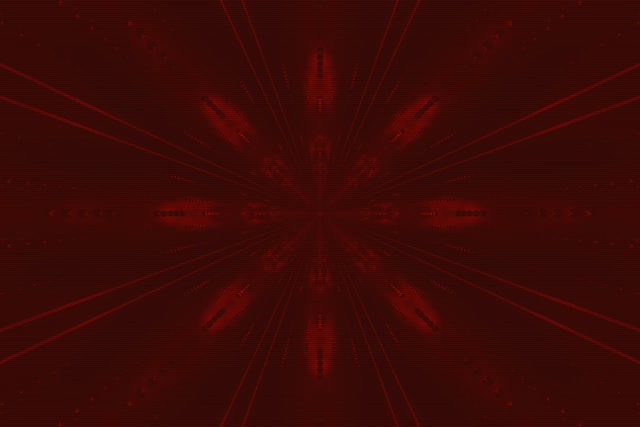 Red Neon Tunnel Star Burst VJ Loop 3:2 Surface 60fps Screensaver