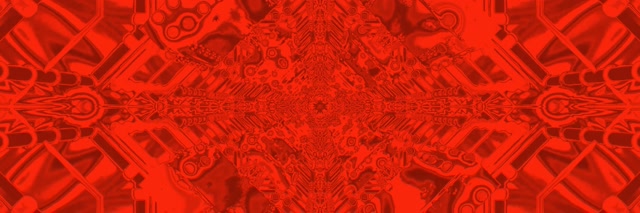 Red Mechanical Kaleidoscope Neon Tunnel 3:1 Triple Wide 60fps Screensaver Vj Loop