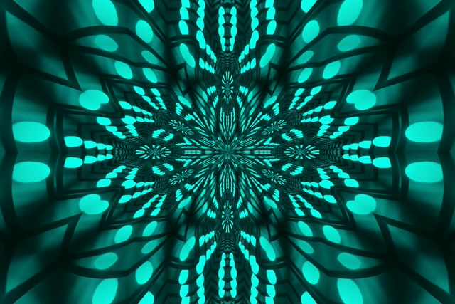 Vj loop Neon Tunnel Red Fractal Mandala 3:2 surface 60fps screensaver