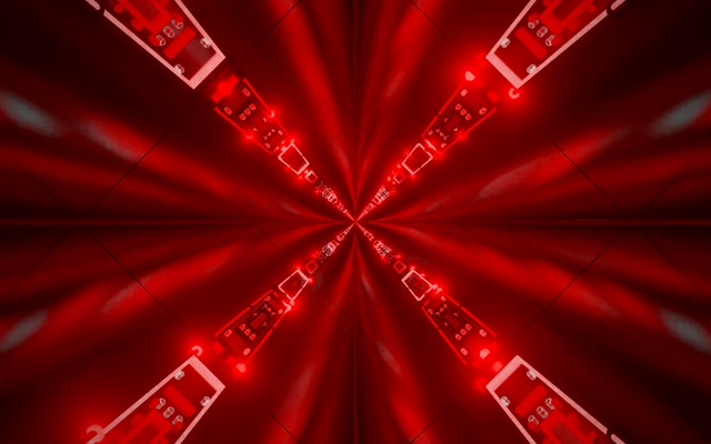Red Neon Tunnel X-Burst VJ Loop 16:10 MacBook 60fps Screensaver