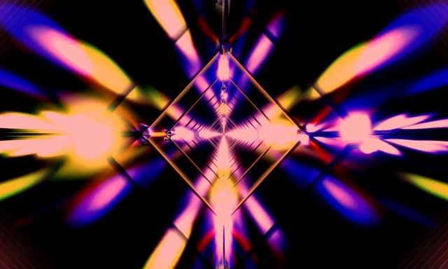 Neon Tunnel Diamond Vortex 5:3 Wide 60fps VJ Loop Screensaver