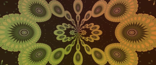 Fractal Kaleidoscope Neon Tunnel VJ Loop 2.39:1 Cinemascope 60fps Screensaver