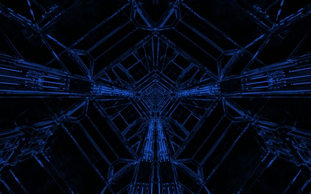 Tunnel Néon Bleu Économiseur d'écran 60fps 16:10 MacBook VJLoops PC Portable