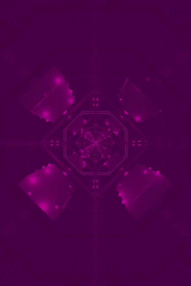 Tunnel Néon Violet Économiseur d'écran 60fps 2:3 Photo Portrait Vj Loop