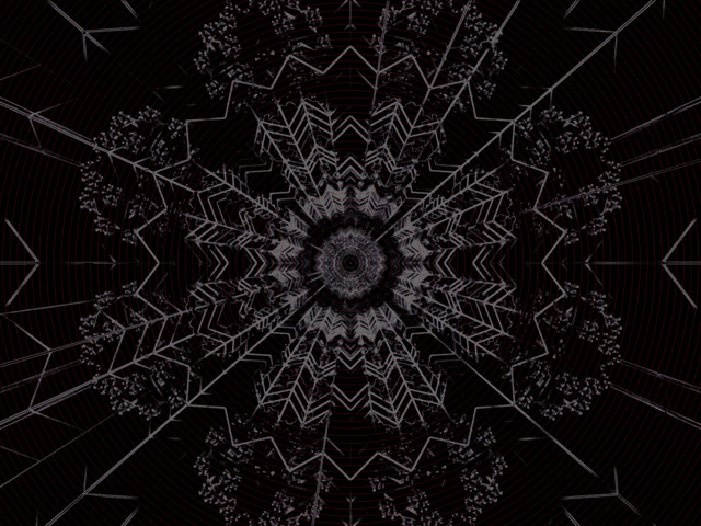 Dark Fractal Kaleidoscope Neon Tunnel Vj Loop 4:3 Classic 60fps Screensaver