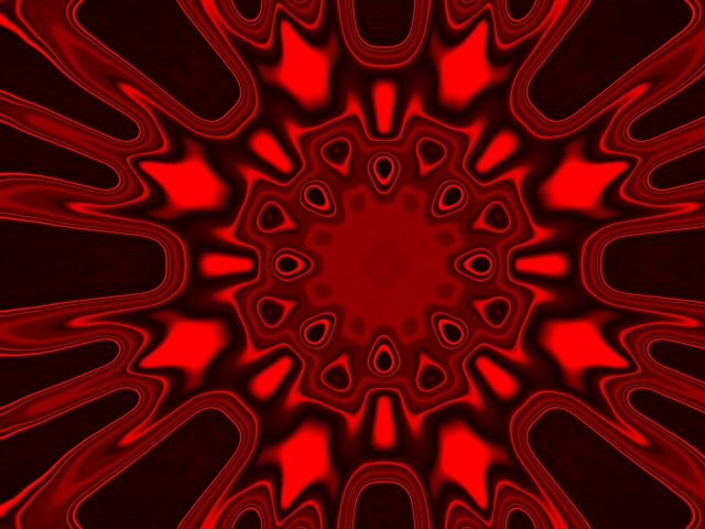 Tunnel Néon Éclatement Kaléidoscope Rouge VJLoops 4:3 Classique 60fps Économiseur d'écran