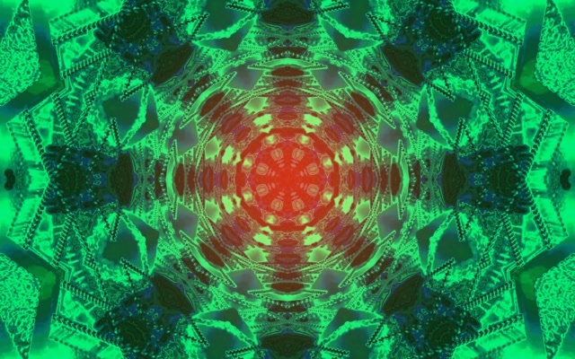 Tunnel Néon Kaléidoscope Fractal VJLoops 16:10 Macbook 60fps Écran de Veille